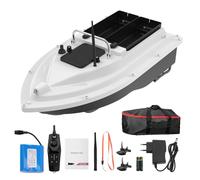 EIMSOAH Barca da Pesca con Esca GPS, Consegna Esca Telecomandata con Portata di 500 M, capacità di Carico di 4,4 Libbre, Ritorno Automatico, per la Pesca Oceanica Sul Lago (D26C Doppio Magazzino