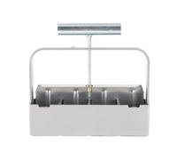 EIMSOAH Bloccante Manuale del Suolo Strumento Forte e Durevole per la Coltivazione di Piante per la Semina Domestica in Acciaio 4 Griglie