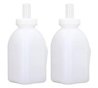 EIMSOAH Borraccia per Vitelli Spessa e Resistente, capacità 1 Litro, Ciuccio Rimovibile per Attrezzature per L'allevamento dei Vitelli