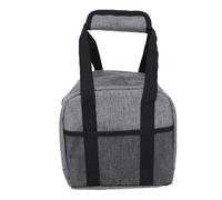 EIMSOAH Borsa per Palla da Bowling Regolabile Porta Palla Imbottito Borsa Protettiva Singola in Tessuto Oxford per Esterni Grigio per Giocatori di Bocce