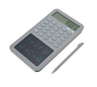 EIMSOAH Calcolatrice Scientifica con Blocco Note, Calcolatrice da Tavolo con Display LCD a 12 Cifre per Studenti e Insegnanti delle Scuole Superiori, Portatile Muta con Chiave di Blocco (Grigio)