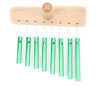 EIMSOAH Campanelli a 8 Toni, Strumento a Percussione Professionale per Bambini con Manico in Legno per L'educazione Precoce, Giocattolo Orff per la Scuola Materna (Verde)