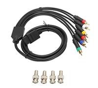 EIMSOAH Cavo AV Componente Morbido Altamente Flessibile per RGB RGBS con 4 Testine BNC per Lettori N64 SFC