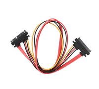 EIMSOAH Cavo di Prolunga di Alimentazione Trasferimento Dati Durevole e Alimentazione per Dischi Rigidi Esterni Compatibile con Cavo Combinato Maschio a Femmina 22 Pin Plug and Play (0,5 m/1,6 piedi)