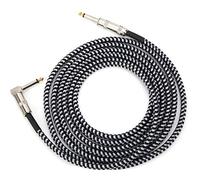 EIMSOAH Cavo per Chitarra da 6,35 Mm, Cavo Audio con Riduzione del Rumore | Cavo audio per chitarra in rame privo di ossigeno, spina da diritto a angolo retto, per basso, amplificatore, mixer