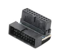 EIMSOAH Connettore con Rotazione di 90 Gradi Ad Alta velocità a 19 Pin per Cablaggio Host Stabile Accessori per Computer Desktop Colore