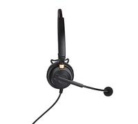 EIMSOAH Cuffia Telefonica Mono con Jack da 3,5 Mm con Microfono, Cuffia di Alta qualità per Musica e Dialoghi Chiari, Ideale per Utenti di PC, Smartphone e Tablet, Design Robusto, Colore