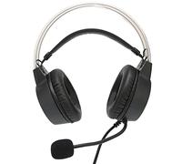 EIMSOAH Cuffie da Gioco Cablate Cuffie con Luce RGB Sopra L'orecchio con Suono Surround Virtuale, Microfono con Riduzione del Rumore, Comode Cablate Omni Mic per Giocare Tutto il Giorno, ABS + Pelle