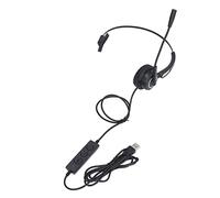 EIMSOAH Cuffie per Servizio Clienti con Cancellazione del Rumore Cuffie da Lavoro Retrattili per Computer USB per Telemarketing in Ufficio, Ergonomiche per Call Center per un Comfort Tutto il Giorno