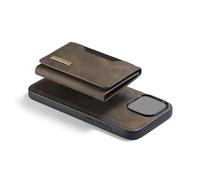 EIMSOAH Custodia per Telefono Porta Carte Magnetica con Funzione Supporto, Portafoglio Staccabile Due in Facile Separazione, Supporto Stabile per Guardare Film, Porta Contanti per 1 X Custodia per