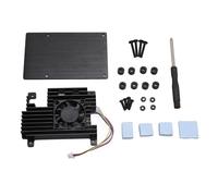 EIMSOAH Custodia Protettiva in Lega di Alluminio con Efficiente Dissipazione del Calore per RasPi 5, Installazione Semplice per gli Appassionati del Fai da Te, Guscio in Alluminio per il