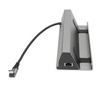 EIMSOAH Docking Station 7 in 1 Tipo C Efficiente Ricarica PD Dock di Espansione Interfaccia Multimediale HD 4K per Tutti i Computer con Canale Tipo C Lega di Alluminio 1 Set per (Grigio)