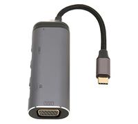 EIMSOAH Docking Station di Tipo C Hub 4K Multifunzionale per PC Portatili, Docking Station Tutto in per Smartphone, Tablet, Lega di Alluminio