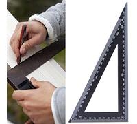 EIMSOAH EIMSOAH Righello Triangolare Durevole in Acciaio Ad Alto Tenore di Carbonio per la Lavorazione del Legno, Misura 90 Gradi Quadrati, Compatto e Leggero, per Appassionati di Utensili da
