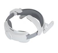 EIMSOAH Fascia Protettiva Professionale per la Testa VR con Design Regolabile e Morbido Cuscino per il Massimo Comfort per Un'esperienza VR Migliorata per i Giocatori Materiale ABS Bianco Grigiastro