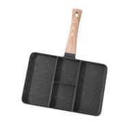 EIMSOAH Griglia Divisa in 4 Sezioni, Padella in Alluminio Antiaderente con Rivestimento in Pietra Maifan, per Friggere la Colazione, Bistecche, Verdure, per la di Famiglia (#2)