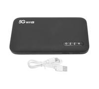 EIMSOAH Hotspot Mobile 5G, Router Portatile WiFi 6, Hotspot Mobile Wireless Sbloccato, Router a Batteria da 6100 MAh con Slot per Schede SIM per la Casa e il Supporto per L'uso di
