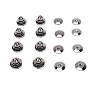 EIMSOAH I Cuscinetti per Punte per Altoparlanti in Rame Riducono la Risonanza - 8 Punte di Isolamento per Giradischi, Lettori DVD - Piedini Regolabili in Altezza