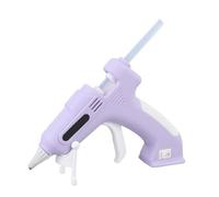 EIMSOAH Kit di Colla a Caldo Elettrico, con Bastoncini di Adesione Alta 10 Pezzi da 7 Mm, Strumento di Colla a Fusione Calda a Corda, per Casa e Crafting (Viola)
