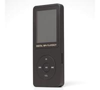 EIMSOAH Lettore MP4, Display TFT da 1,8 Pollici con Stile Ultra Sottile, Formato MP4 AMV, Navigazione JPEG, Trasmissione Ad Alta velocità USB 2.0, per Sport e Viaggi (Nera)