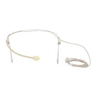 EIMSOAH Microfono a Condensatore, Jack Beige da 3,5 Mm Maschio con Blocco a Vite, Microfono Auricolare Sospeso Binaurale per Trasmettitore da Tasca