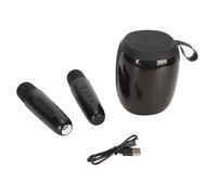 EIMSOAH Microfono Altoparlante Diaframma Allargato Suono Surround di qualità KTV per Interni Ed Esterni, Plastica Elettronica 10 W X 1 2,5" Suono Surround a 360 Gradi Macchina per Karaoke Portatile