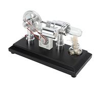 EIMSOAH Modello Motore Stirling Engine con LED Multicolori, Metallo CNC | Kit di giocattoli educativi per progetti scientifici, apprendimento della fisica, dimostrazioni per gli insegnanti,