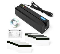 EIMSOAH MSR605X Lettore di Carte a Banda Magnetica Encoder a Scorrimento USB 3 Tracce Lettura Scrittura Traccia 1 2 3 con Indicatore LED Cicalino