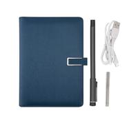 EIMSOAH Notebook Digitale con Penna Intelligente, Riconoscimento Testo OCR in Tempo Reale 5.0, Angolo di Scrittura a 360 Gradi, con Notebook PU e Cavo USB, per Tablet Smartphone IOS (Blu profondo)