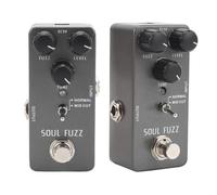 EIMSOAH Pedale Fuzz per Chitarra Elettrica con Controllo del Guadagno del | Pedale effetto compatto, cuscinetto in gomma antiscivolo, DC9V, custodia in lega di alluminio, per chitarra elettrica