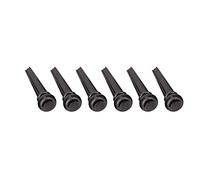 EIMSOAH Perni per Ponte in Ottone per Chitarra Folk, Confezione da 6 (Nera) | Materiale in ottone resistente, anticorrosione, dimensioni standard, con parti di ricambio per chitarra