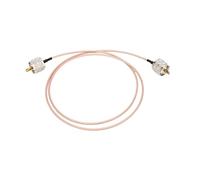 EIMSOAH PL-259 Cavo Jumper Coassiale a Bassa Perdita Trasmissione Stabile per Alimentatore Connettore SC-316 PL259 Maschio X 2 per Alimentatori Intercom