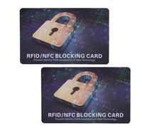 EIMSOAH Protezione per Carte di Credito di Debito Senza Contatto NFC Blocco ID Sottile per Portafoglio Bancario per Spostamenti Quotidiani