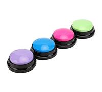 EIMSOAH Pulsanti Parlanti Multifunzionali per la Registrazione degli Animali Domestici, Facili da Usare, Materiale ABS di Alta qualità, 4 Pezzi Facile Comunicazione con gli Animali Domestici