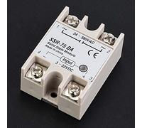 EIMSOAH Relè a Stato Solido DC AC SSR-75DA 75A Anti-vibrazioni Alta affidabilità Ideale per Macchine Utensili CNC, 1pc Campo di Controllo Automatizzato