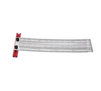 EIMSOAH Righello per Tracciare in Acciaio Inossidabile Color Argento con Forte Durata, Righello per Fori di Tipo T in Scala Chiara per Architetti e Ingegneri (30,5 cm/12 pollici)