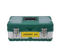 EIMSOAH Scatola di Blocco e Tagout Scatola per Lucchetti di Sicurezza Multifunzionale Verde Durevole per L'industria, Stazione di Blocco Elettrico per la Manutenzione Meccanica