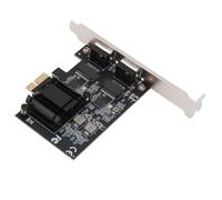 EIMSOAH Scheda di Rete PCIe RTL8125B Adattatore Gigabit Ethernet a Doppia Porta da 2500 Mbps, Plug and Play per Reti Veloci