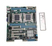 EIMSOAH Scheda Madre per Workstation, Scheda Madre ATX Dual Socket LGA 2011 Che Supporta CPU E5-2600 V1/V2, 8 Slot DDR3 Fino a 256 GB, 7 Slot PCIe per Formazione AI