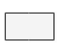 EIMSOAH Schermo per Proiettore in Morbido Poliestere Bianco Pieghevole e Addensato per Cinema All'aperto Schermo di Proiezione 16:9 per Proiezione Anteriore/posteriore (100 pollici (87 X 49,2