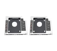 EIMSOAH Seconda Custodia Adattatore SSD HDD con Connessione Rapida per Laptop DVD-ROM per OS X Book Pro, Confezione da 2