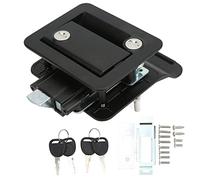 EIMSOAH Serratura per Porta D'ingresso, Kit di Sostituzione Serratura per Porta in Lega di Alluminio con Funzione di Blocco Posteriore, per (Nero)