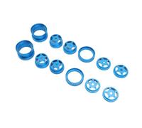 EIMSOAH Set Mozzi Ruota in Lega RC Ad Alta Resistenza per Buggy///Wasp, 4 Pezzi, Facile Installazione e Manutenzione per gli Appassionati di Auto RC (Blu)