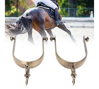 EIMSOAH Speroni 2 Pezzi, Speroni Intagliati Vintage in Lega di Zinco, Speroni per Cavalli in Corda, Speroni per Cavalli Professionali con Ingranaggio, per Intrattenimento da Competizione