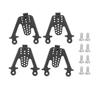 EIMSOAH Supporto per Torri Ammortizzatrici Regolabili in Metallo, Accessorio per Cerchi Ammortizzatori Multiforo 4 Pezzi Adatto per Auto RC SCX10 1/10, Migliora le Prestazioni (1)