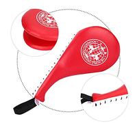EIMSOAH Taekwondo Kick Pad, 2 Pezzi PU Leather Boxing Punching Training Target Pad con Spugna Ad Alta densità, per Karate Muay Thai MMA Sparring Arti Marziali Palestra Domestica (Rosso)