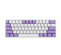 EIMSOAH Tastiera da Gioco Meccanica Al 60% con Illuminazione RGB per PC Portatile, Tastiera con Interruttore Rosso Retroilluminato Compatto Cablato USB C per Utenti 10 per Home Office, ABS Bianco