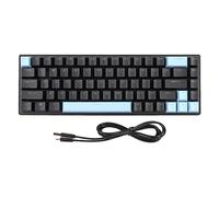 EIMSOAH Tastiera Meccanica da Gioco, 68 Tasti, Layout Compatto Al 60%, Cablata con Switch Blu, N-Key Rollover, 10 modalità di Retroilluminazione RGB, per Desktop e laptop. (Blu)