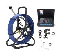 EIMSOAH Telecamera per Fognature, Telecamera per Ispezione Tubi da 100 Piedi 30 M 18 Mm con Schermo IPS HD da 5 Pollici DVR da 32 GB 6 Luci LED, Endoscopio IP68 per Ispezione della