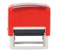 EIMSOAH Timbro Autoinchiostrante Rosso Versatile Data Personalizzata Numero Lettera Simbolo Pettine Pressa Automatica Regolabile per la Gestione dei Documenti da Ufficio ABS Rosso 2,28 X 0,87 Pollici